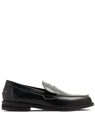 Duke and Dexter Leren loafers - Zwart
