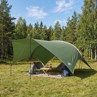 vidaXL Vidaxl Telo Da Campeggio Resistente Allacqua Verde 690 X 580 X
