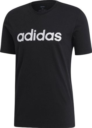 adidas Mens adidas Alphabet Logo Printing Round Neck Casual Short Sleeve Black T-Shirt EI4599