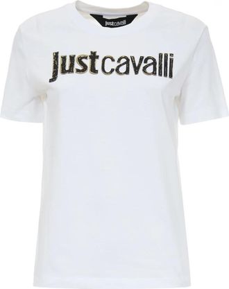 Roberto Cavalli T-shirts en Polos - Dames - T-shirts - Wit - XL - Tops