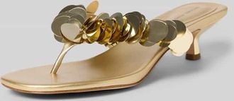 Michael Kors Sandaletten mit offener Ferse Modell Loretta in Gold, Gr&ouml;&szlig;e 37