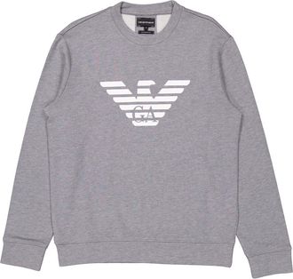 Emporio Armani Modal-Blend Sweatshirt With Logo Print, Size Small