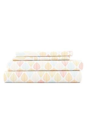 iEnjoy Home Elegant Fall Foliage Sheet Set in Yellow at Nordstrom Rack, Size King