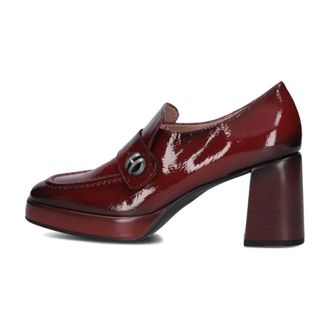 Hispanitas Schoenen, Dames, Rood, 39 EU, Leer, Rode lakleren hakken