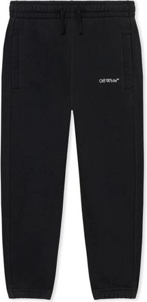 Off-white Cotton Trousers - male - Off White - Sweatpants - Black - 10 Y - Kids