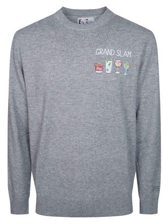 MC2 Saint Barth Grand Slam Embroidered Relaxed Knit Sweater