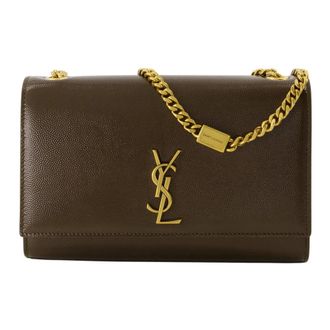 Saint Laurent Cross Body Bags, female, Brown, Size: ONE SIZE New Kate Small