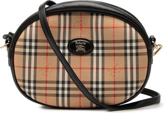 Burberry Pre-owned Burberry Haymarket Check Canvas Crossbody Ladies KX52KYX1P24FI47I