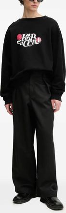 Fiorucci Felpa con stampa logo - Nero