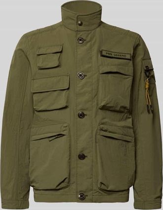 PME Legend Jacke mit Stehkragen und Cargotaschen Modell CARGOYET in Oliv, Gr&ouml;&szlig;e XXXL