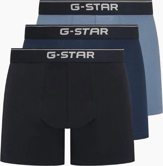 G-Star Mens Lupin 3 Pack Plain Design Boxer Brief - Black - Size: 37/36/32
