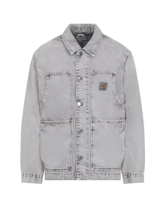 Carhartt Work in Progress OG Double Front Jacket in Chalk Wash Denim