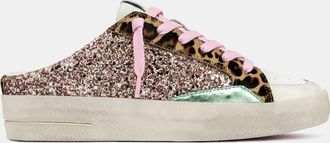 Crime London SK8 DELUXE SABOT PINK GLITTER