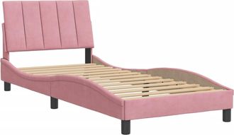 vidaXL Estructura De Cama Sin Colch&oacute;n Terciopelo Rosa 80x200 Cm Vidaxl