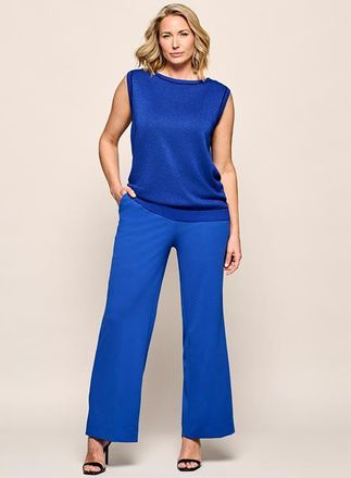 Mart Visser Athena Lurex Top Kobalt Maxi