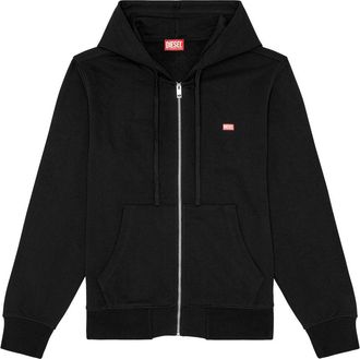 Diesel S-Ginn-Hood-Zip-K13 sweater - Zwart