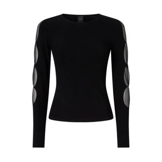 Pinko Pinko Truien - Dames - Ronde hals truien - Zwart - M - Truien & Vesten