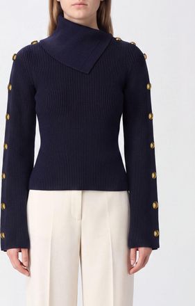 Elisabetta Franchi Maglia a dolcevita slim fit in jersey di viscosa