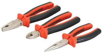 Trade Shop Trade Shop - 3 Pinze Isolata 1000v Tronchese 180mm Pinza 200mm Pinza Becchi 180mm 1000 Voltios