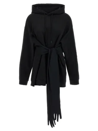 Maison Margiela Black Cotton Short Womens Dress
