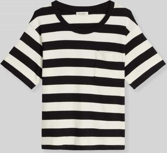 Marc O'Polo Loose Fit T-Shirt aus reiner Baumwolle in Marine, Gr&ouml;&szlig;e XXL