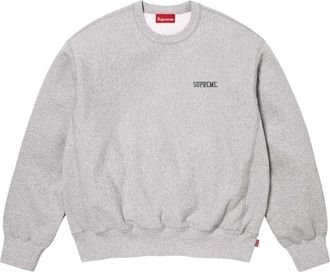 SUPREME SS26 Washed Crewneck Heather Grey SUP-SS26-304-GRY
