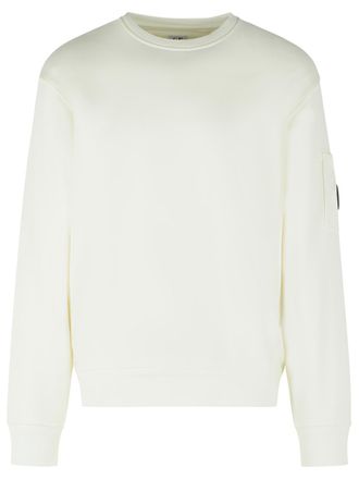 C.P. Company Wei&szlig;es Baumwoll-Sweatshirt