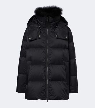 Yves Salomon Hooded padded down jacket