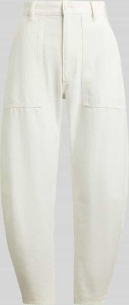 Polo Ralph Lauren Tapered Stoffhose aus reiner Baumwolle in Weiss, Gr&ouml;&szlig;e 34