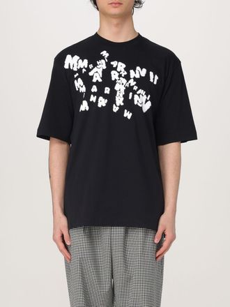 Marni Mens Logo Graphic Tee - Black