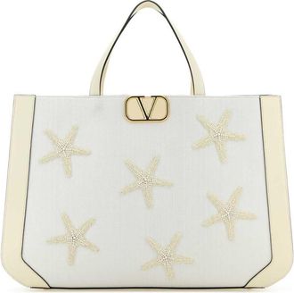 Valentino Garavani White Escape Tote Bag