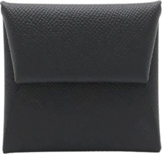 Herm&egrave;s Pre-owned Wallets, female, Black, Size: ONE SIZE Pre-owned Leather Wallet