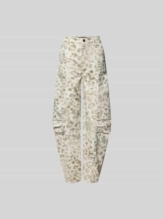 Rotate Loose Fit Jeans aus Bio-Baumwolle in Ecru, Gr&ouml;&szlig;e 32