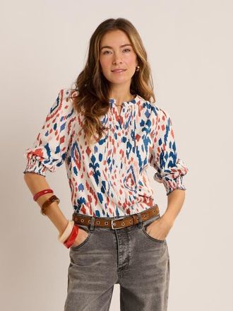 Brakeburn Yuki Painterly Blouse in Multi at Nordstrom, Size 8