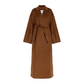 Max Mara Strenna Mantel - Dames - Mantels - Bruin - Maat: XS Zijde