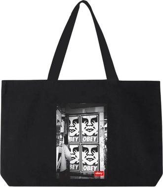 Obey Icon Photo Tote Bag - unisex - Shoppers - Zwart - ONE Size - Tassen