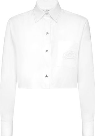 Philipp Plein Cropped Double Collar Shirt Plein Deluxe