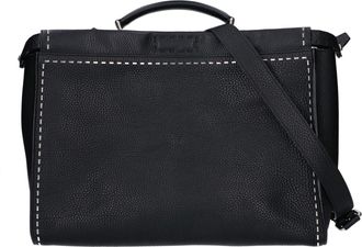 Fendi Black Leather Shoulder Bag (Pre-Owned)