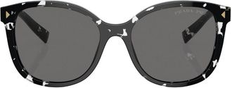 Prada Prada PR 22ZS overvsized frame sunglasses - women - Acetate - 53 - Black