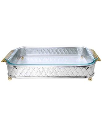 Alice Pazkus Pyrex Holder With Mosaic Handles