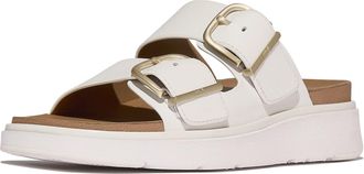 FitFlop Fitflop Gen-FF Two-Bar Leather Womens Urban White Sandals - Size UK 7