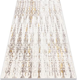 RugsX Rugsx - Alfombra Core 241a Ornamento Vintage - Estructural, Dos Niveles De Vell&oacute;n, Beige / Oro Beige 120x170 Cm
