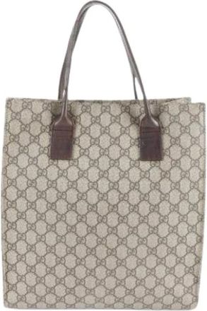 Gucci Pre-owned Tote Bags, female, Beige, Size: ONE SIZE Pre-owned Vintage Tote Bag