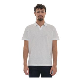 Harmont & Blaine Polo Shirts, male, White, Size: 3XL Lrq480 Short Sleeve Polo Shirt