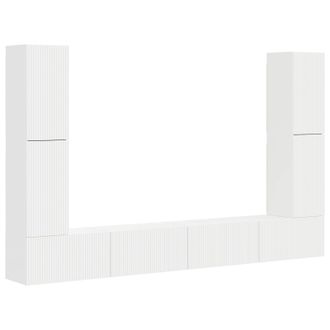 vidaXL Conjunto De Mueble De Tv 8 Pcs Madera De Ingenier&iacute;a Vidaxl