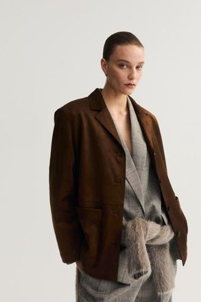 H&M Jacket in Dark Brown at Nordstrom, Size Xx-Large
