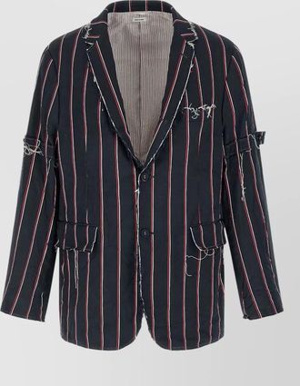 Thom Browne silk striped blazer