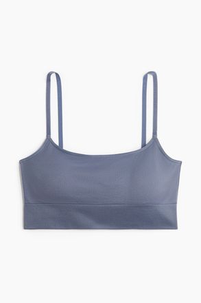 H&M Wattiertes Bralette Seamless - Blue