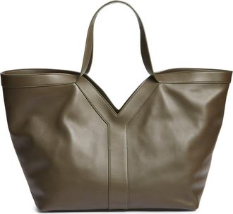 Saint Laurent Y Leather Tote in Light Musk at Nordstrom
