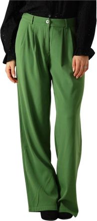 Ydence Elegante Groene Broek Phoebe - Dames - Wijde Broeken - Groen - M - Broeken